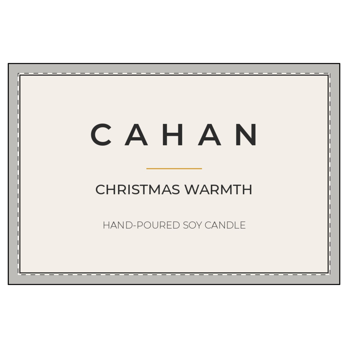 CAHAN Christmas Cozy Gift Box – 9 oz Soy Candle & Fluffy Santa Socks