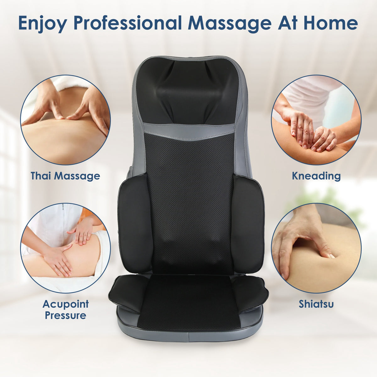 Kneading, shiatsu and acupoint massage styles