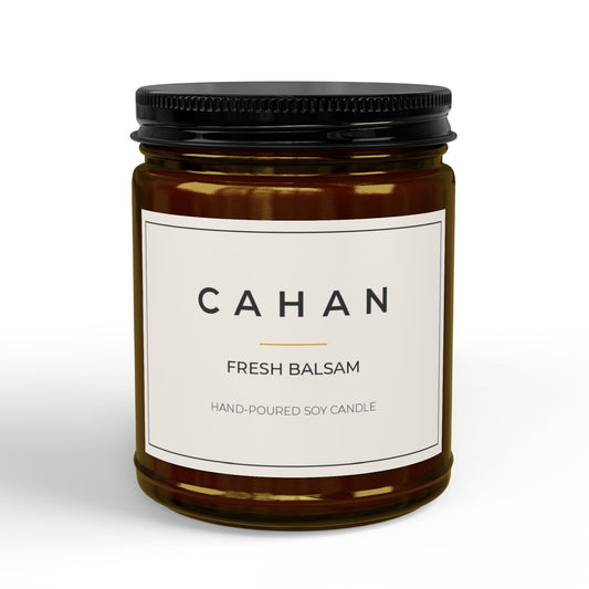 CAHAN Amber Jar Soy Candle, 9 oz - Fresh Balsam