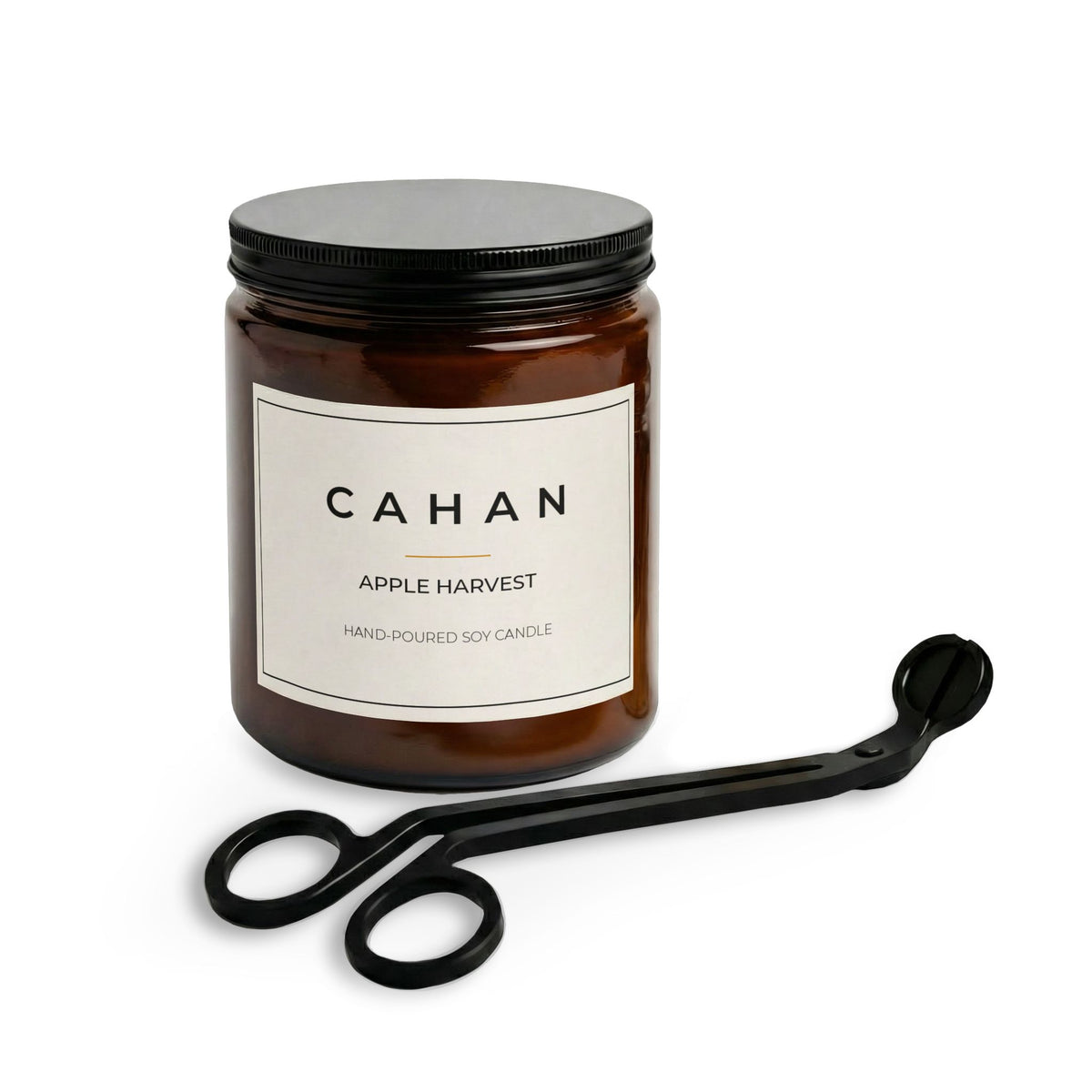 CAHAN Harvest Candle & Wick Trimmer Gift Set – 9 oz Apple Harvest