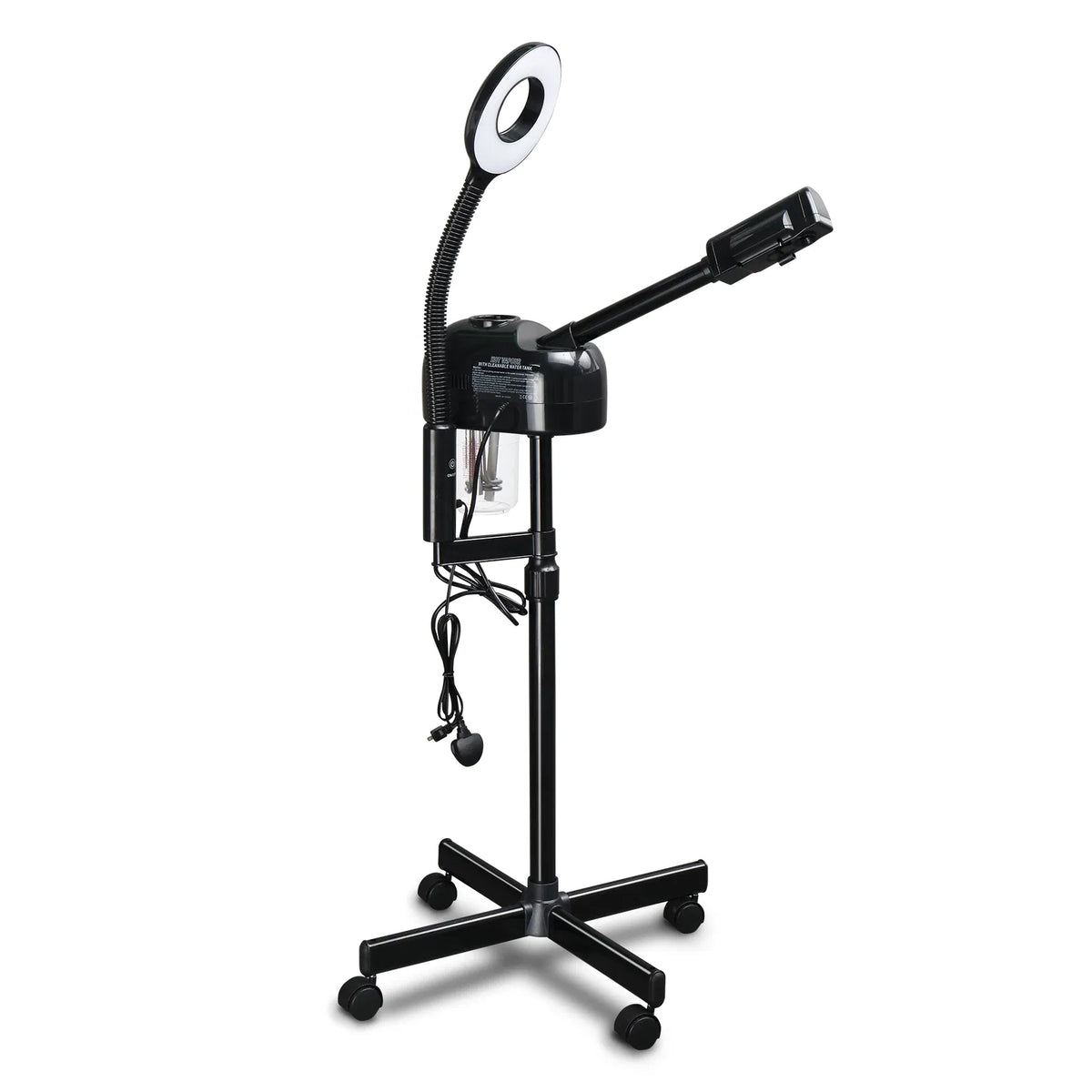 Flexible magnifying lamp neck for the right angle