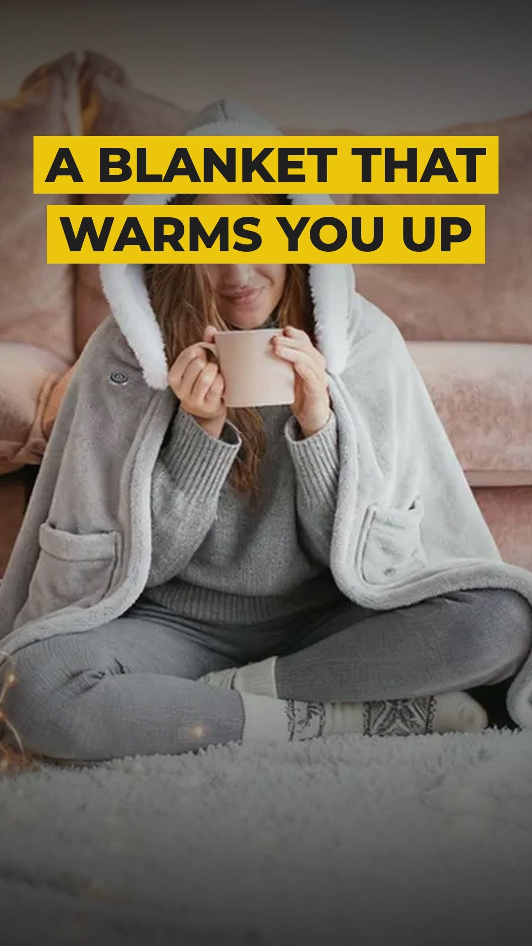 wearable heated hooded blanket flannel video