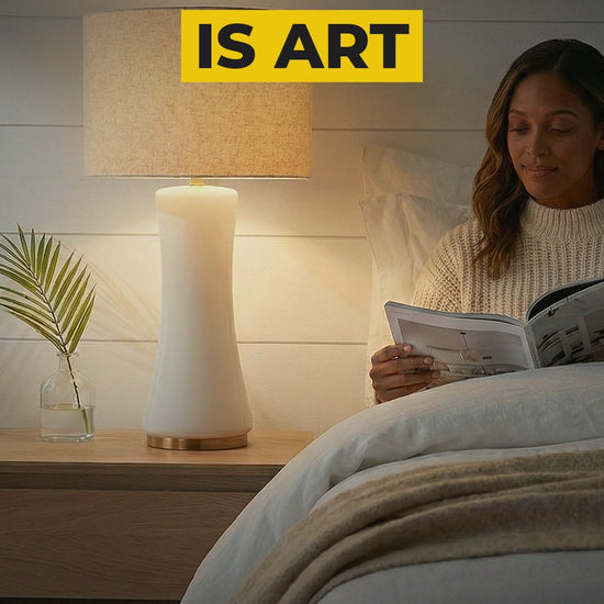 cascade glass table lamp gold base video