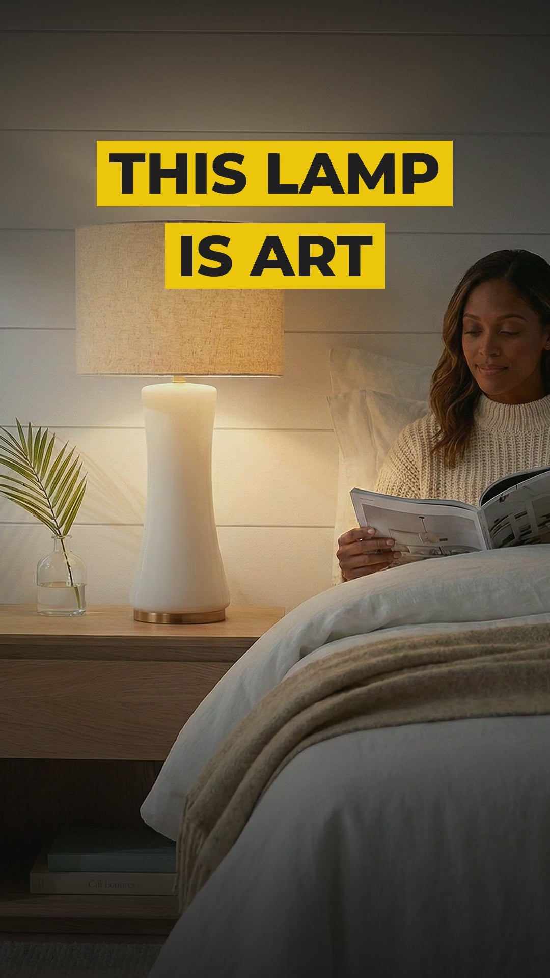 cascade glass table lamp gold base video