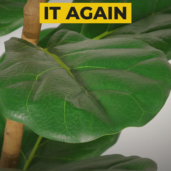Faux fiddle leaf fig tree – product video