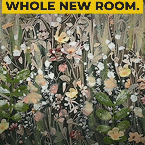Vintage wildflower meadow canvas wall art – product video
