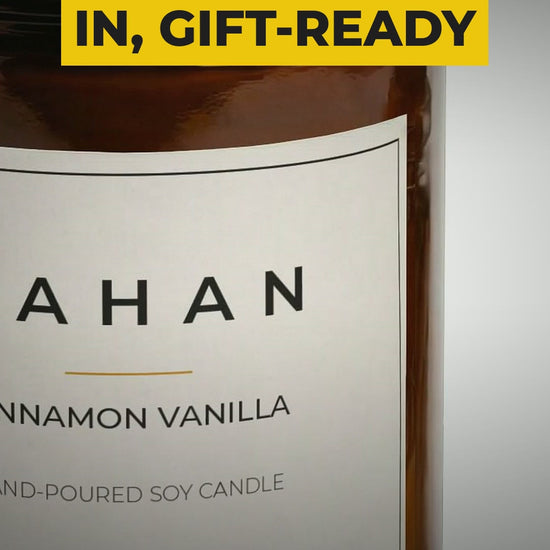 cahan cozy candle wick trimmer gift set 9 oz cinnamon vanilla video