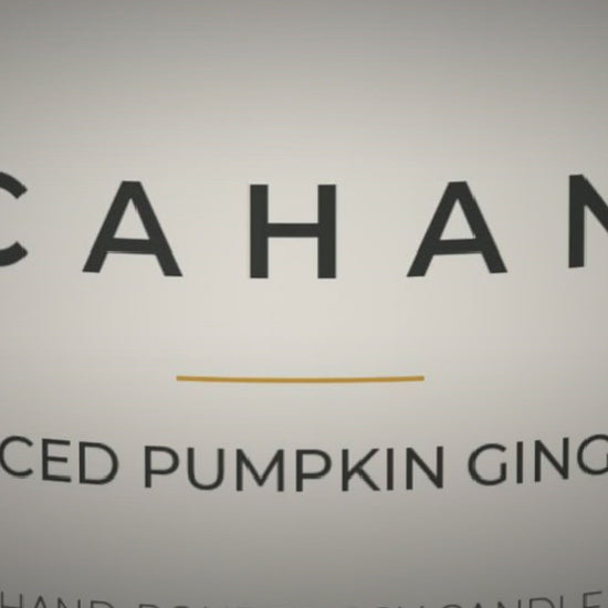 cahan amber jar soy candle 9 oz spiced pumpkin ginger video