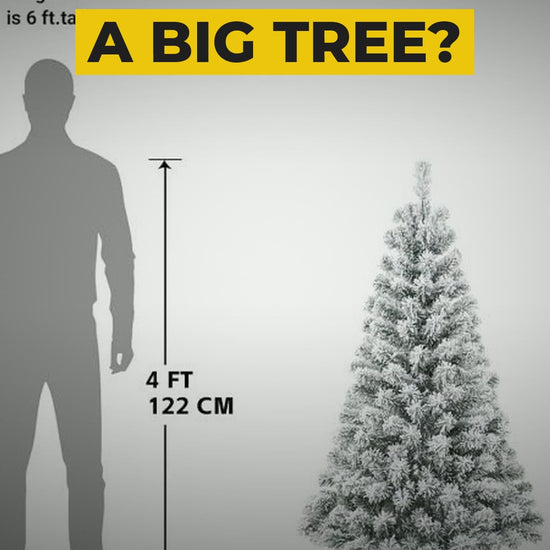 snow flocked christmas tree 4ft video