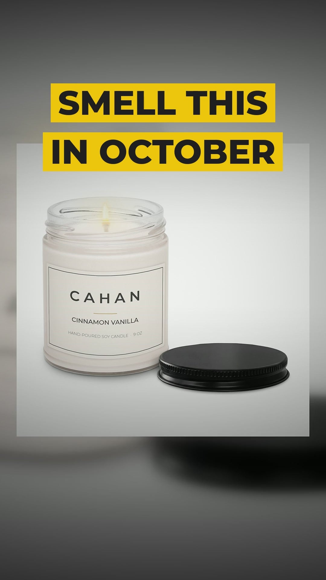 cahan scented soy candle 9 oz cinnamon vanilla video