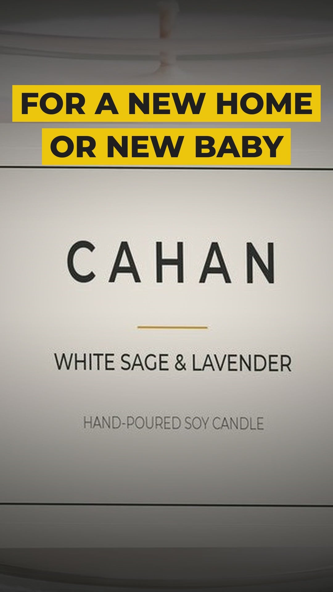 cahan new beginnings comfort gift box 11 oz soy candle soft blanket lounge socks video