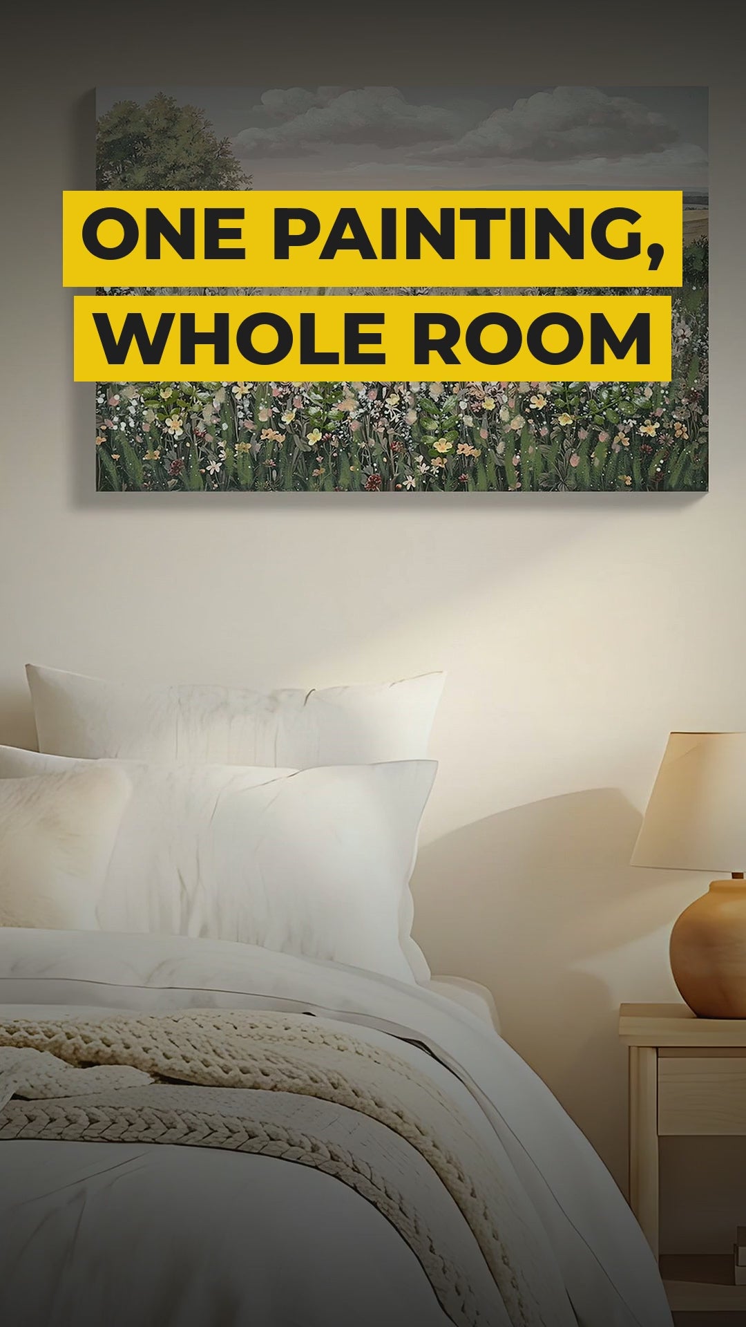 vintage wildflower meadow canvas wall art 24x36 video