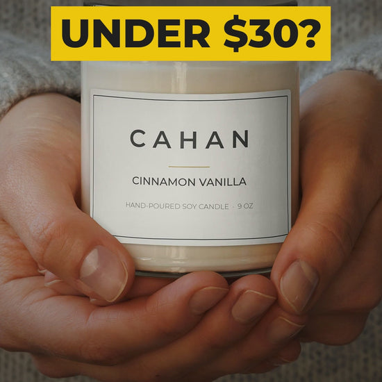 cahan scented soy candle 9 oz cinnamon vanilla video