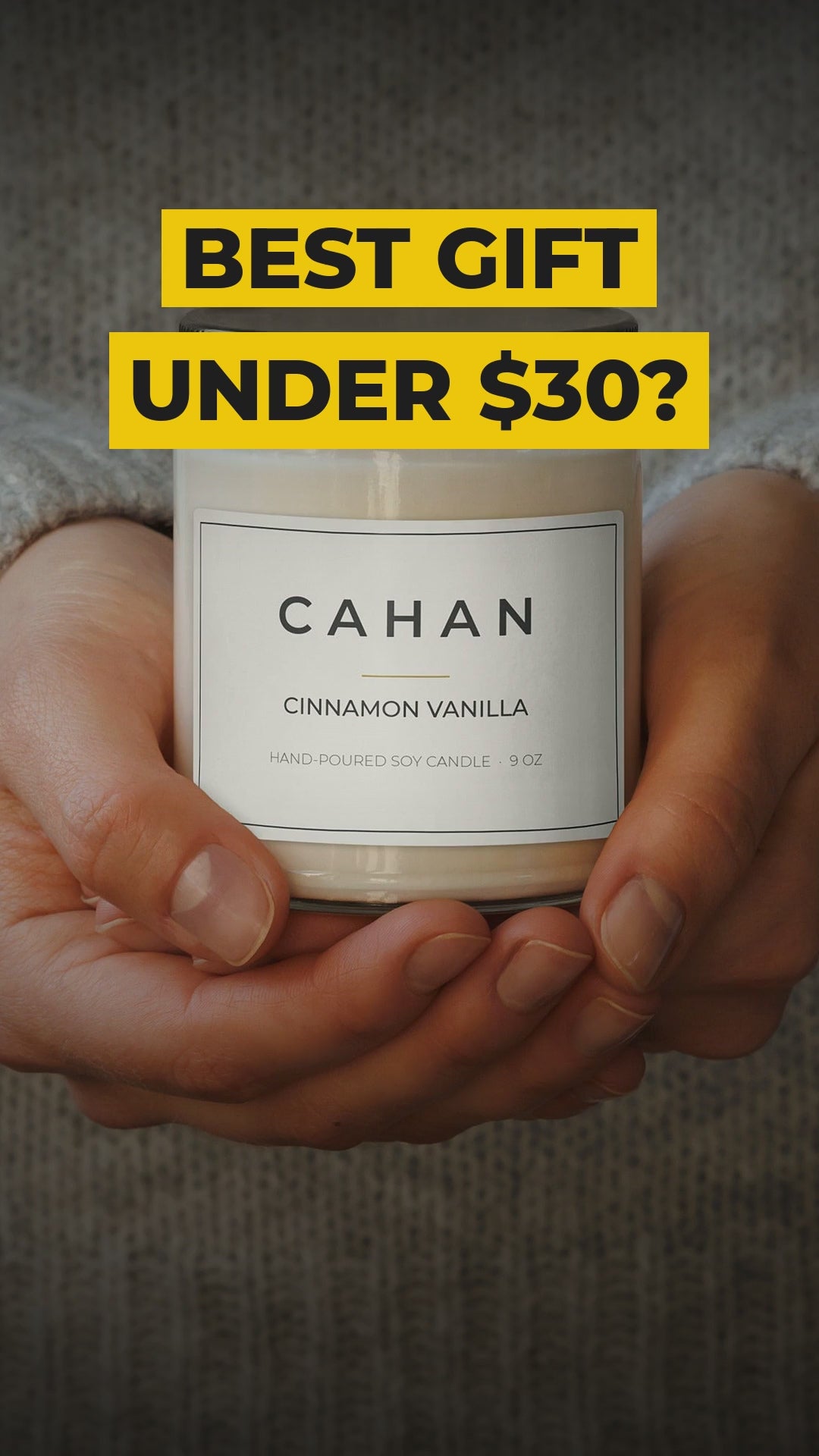 cahan scented soy candle 9 oz cinnamon vanilla video