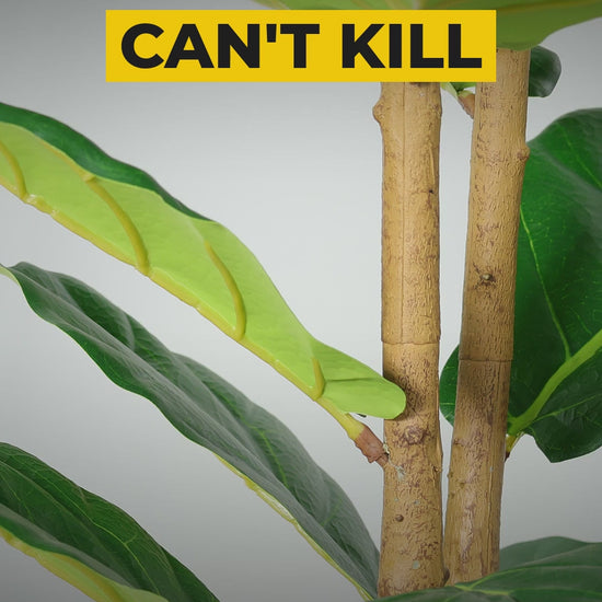 faux fiddle leaf fig tree 5 2 ft white pot video