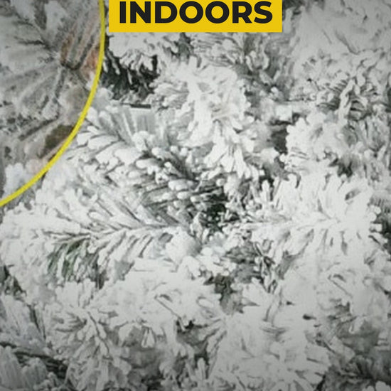 Snow flocked 4 ft Christmas tree video