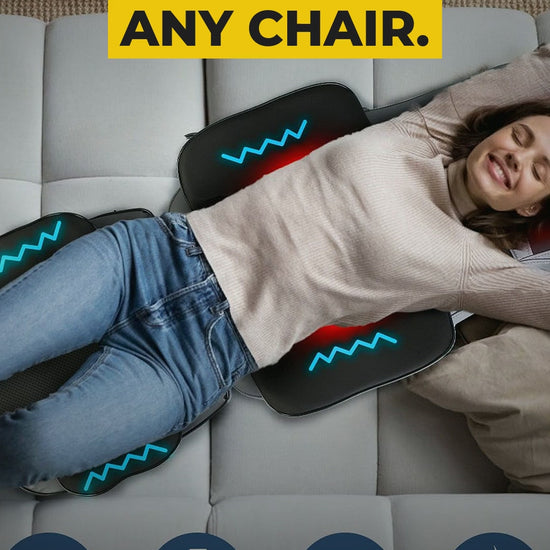 shiatsu back neck massage chair pad heat video